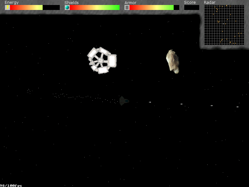screenshot of Itana with human cloaked spaceship and station