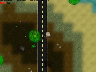 screenshot: Melee in the swamp where the AI just nailed the player.